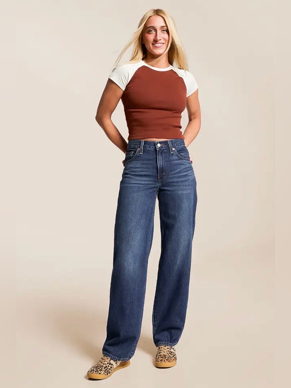 Levi's Baggy Dad Jeans Women's 28 High Rise Relaxed Fit Premium Denim